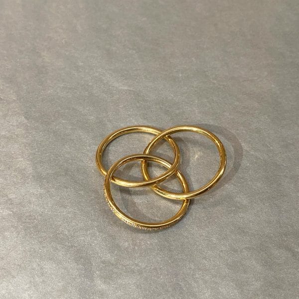 three rings linked with each other