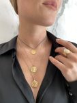 gold necklaces with coin