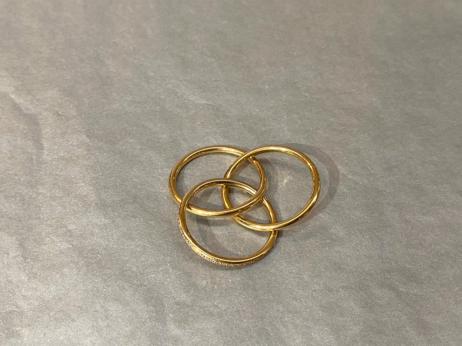 three rings linked with each other